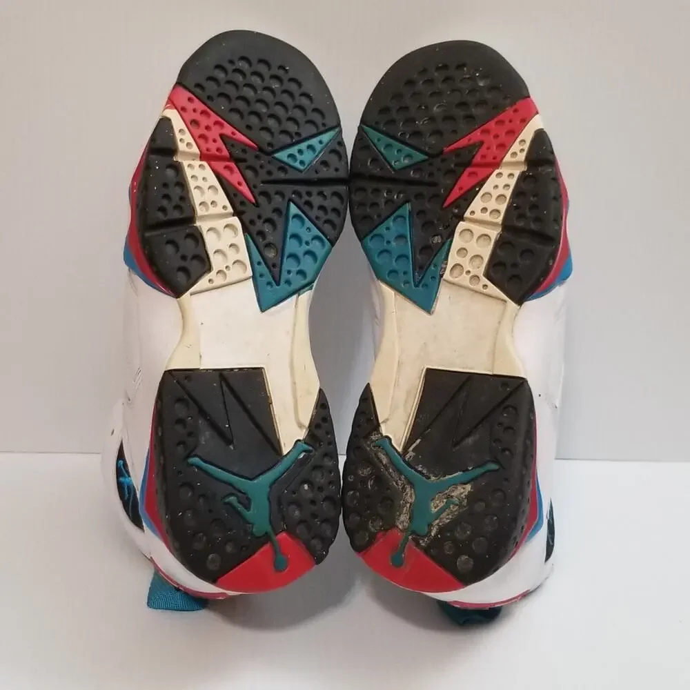 Nike Air Jordan VII 7 Retro White/Orion Blue-Black-Infrared 304775-105 Size 10